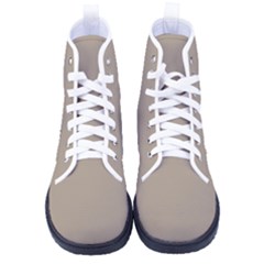 Grullo Brown	 - 	high-top Canvas Sneakers by ColorfulShoes