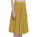 Lemon Curry Yellow	 - 	A-Line Full Circle Midi Skirt With Pocket View3