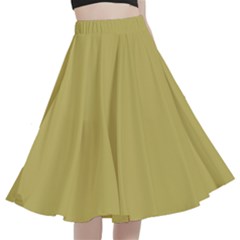 Vegas Gold	 - 	a-line Full Circle Midi Skirt With Pocket