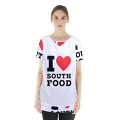 I Love South Food Skirt Hem Sports Top by ilovewhateva