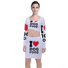 I Love Dog Food Top And Skirt Sets by ilovewhateva
