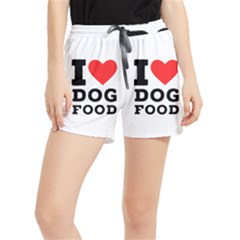 I Love Dog Food Women s Runner Shorts by ilovewhateva