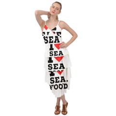 I Love Sea Food Layered Bottom Dress by ilovewhateva