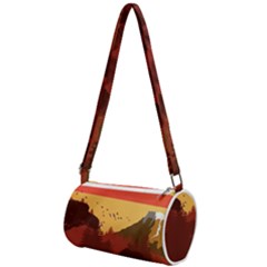 Japan Art Illustration Mini Cylinder Bag