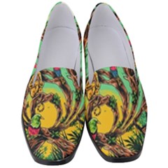 Monkey Tiger Bird Parrot Forest Jungle Style Women s Classic Loafer Heels by Grandong
