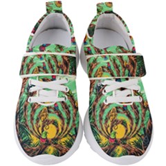 Monkey Tiger Bird Parrot Forest Jungle Style Kids  Velcro Strap Shoes by Grandong