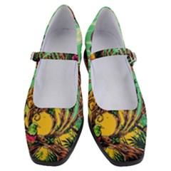 Monkey Tiger Bird Parrot Forest Jungle Style Women s Mary Jane Shoes by Grandong