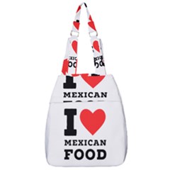 I Love Mexican Food Center Zip Backpack by ilovewhateva