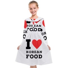 I Love Korean Food Kids  Midi Sailor Dress by ilovewhateva