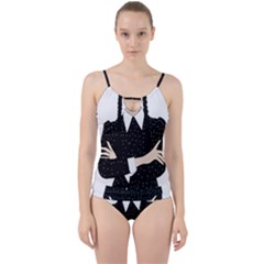 Wednesday Addams Cut Out Top Tankini Set by Fundigitalart234