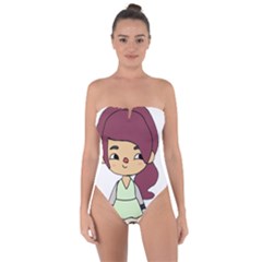 Toca Life Self Made Character  Tie Back One Piece Swimsuit by Fundigitalart234