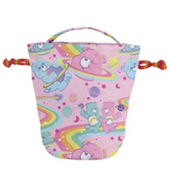 Bears Kawaii Pattern Drawstring Bucket Bag by Cowasu