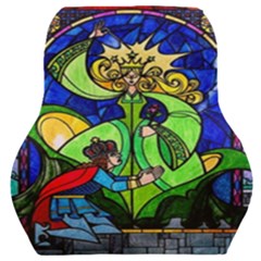 Beauty Stained Glass Rose Car Seat Back Cushion  by Cowasu