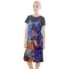 Beauty Stained Glass Castle Building Camis Fishtail Dress by Cowasu