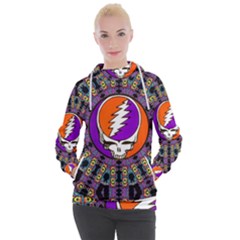 Gratefuldead Grateful Dead Pattern Women s Hooded Pullover