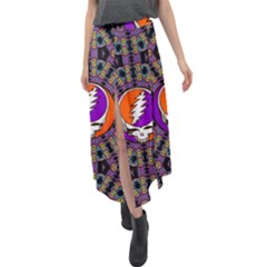 Gratefuldead Grateful Dead Pattern Velour Split Maxi Skirt by Cowasu