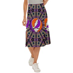 Gratefuldead Grateful Dead Pattern Midi Panel Skirt by Cowasu