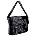 Angry Lion Black And White Buckle Messenger Bag View1