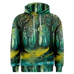 Ai Generated Trees Forest Mystical Forest Nature Art Men s Overhead Hoodie by Ndabl3x