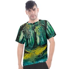 Ai Generated Trees Forest Mystical Forest Nature Art Men s Sport Top by Ndabl3x