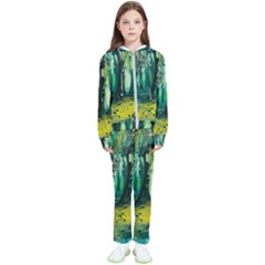 Ai Generated Trees Forest Mystical Forest Nature Art Kids  Tracksuit by Ndabl3x