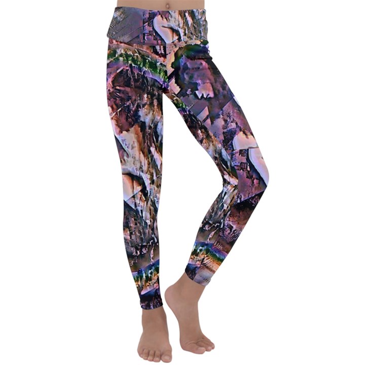 Prismatic Pride Kids  Lightweight Velour Classic Yoga Leggings