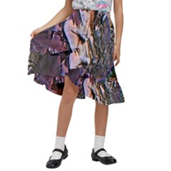 Prismatic Pride Kids  Ruffle Flared Wrap Midi Skirt by MRNStudios