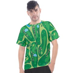 Golf Course Par Golf Course Green Men s Sport Top by Cowasu