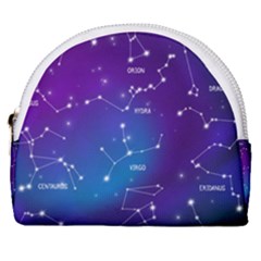 Realistic Night Sky With Constellations Horseshoe Style Canvas Pouch by Cowasu