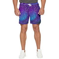 Realistic Night Sky With Constellations Men s Runner Shorts by Cowasu