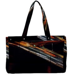 Highway Night Lighthouse Car Fast Canvas Work Bag