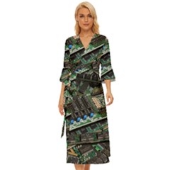 Computer Ram Tech - Midsummer Wrap Dress