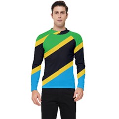 Flag Of Tanzania Men s Long Sleeve Rash Guard by Amaryn4rt