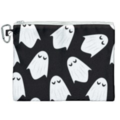 Ghost Halloween Pattern Canvas Cosmetic Bag (xxl) by Amaryn4rt