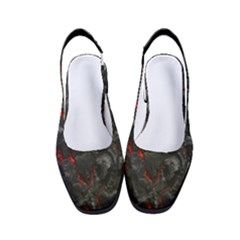 Volcanic Lava Background Effect Women s Classic Slingback Heels by Simbadda