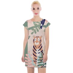 Kids Animals & Jungle Friends Cap Sleeve Bodycon Dress