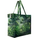 Anime Green Forest Jungle Nature Landscape Canvas Travel Bag View3