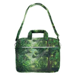 Anime Green Forest Jungle Nature Landscape Macbook Pro 13  Shoulder Laptop Bag  by Ravend