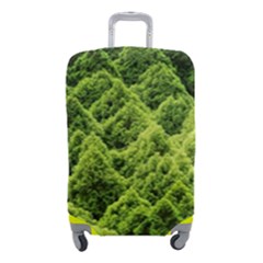 Green Pine Forest Luggage Cover (small) by Ravend