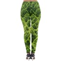 Green Pine Forest Lightweight Velour Leggings View2