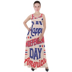 Usa Happy Independence Day Empire Waist Velour Maxi Dress