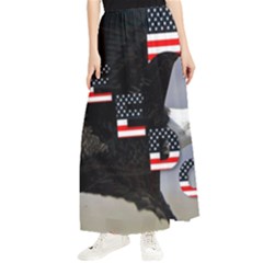 Freedom Patriotic American Usa Maxi Chiffon Skirt by Ravend