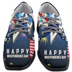 4th Of July Happy Usa Independence Day Women Heeled Oxford Shoes