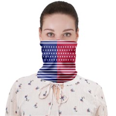American Flag Patriot Red White Face Covering Bandana (adult) by Celenk