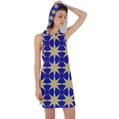 Seamless Pattern Background Racer Back Hoodie Dress