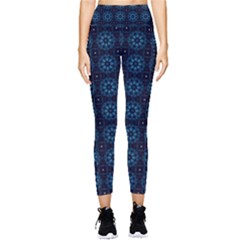 Floral Pattern Geometric Pattern Pocket Leggings 