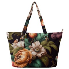 Floral Flower Blossom Bloom Flora Full Print Shoulder Bag