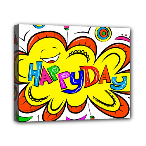 Happy Happiness Child Smile Joy Canvas 10  X 8  (stretched) by Celenk
