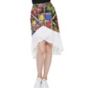 Acrylic painting  Frill Hi Low Chiffon Skirt View1