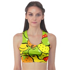 Fruit Food Wallpaper Fitness Sports Bra by Dutashop